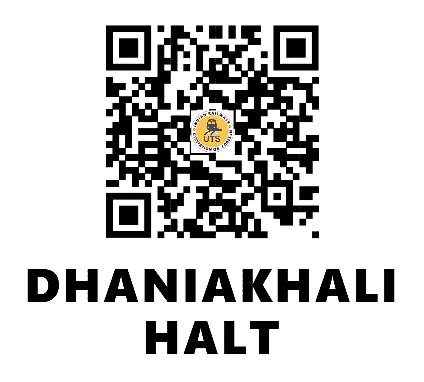 UTS QR Code for DHANIAKHALI HALT - DNHL (ER - WEST BENGAL)